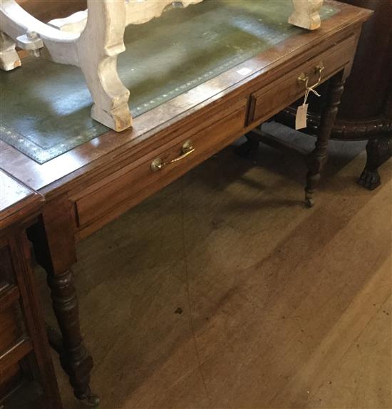 Victorian oak writing table